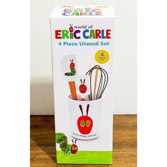NWT: The Very Hungry Caterpillar Kitchen Utensil & Book Bundle - Picture 2 of 8